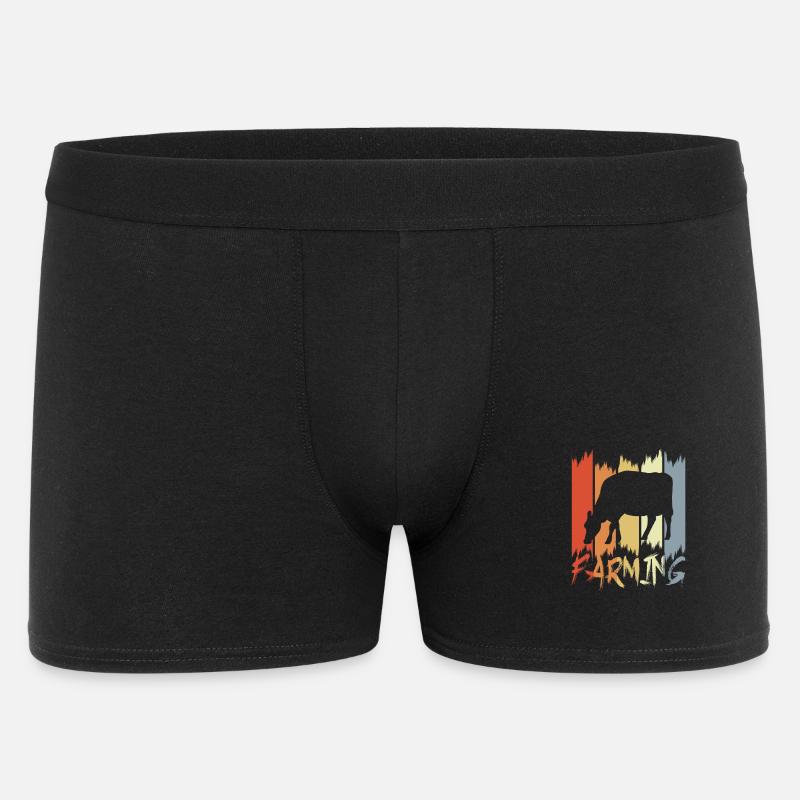 Milchbauer - Männer Boxer Shorts - Schwarz