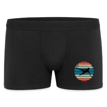 Soccer Goalkeeper Silhouette Retro - Men's Boxer Shorts - black - Front