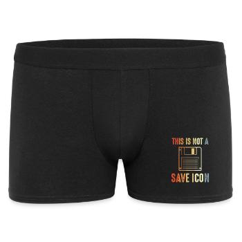 This is not a save icon - Men's Boxer Shorts - black - Front