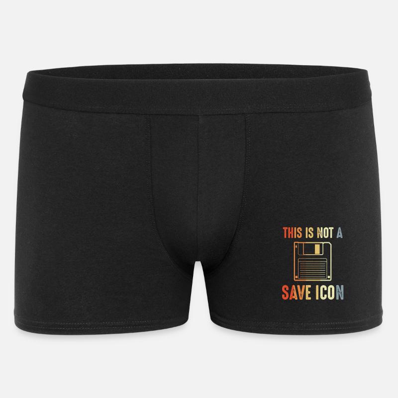 Das ist kein Speichern Icon - Männer Boxer Shorts - Schwarz