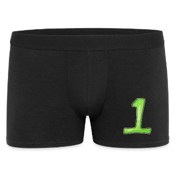Number 1 Green - Men's Boxer Shorts - black - Front