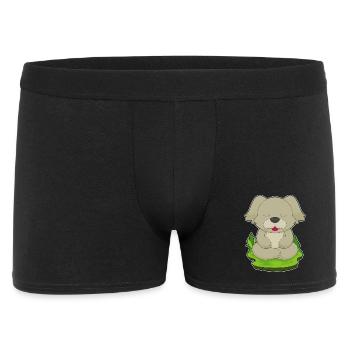 Hund Yoga Fitness Meditation - Männer Boxer Shorts - Schwarz - Vorne