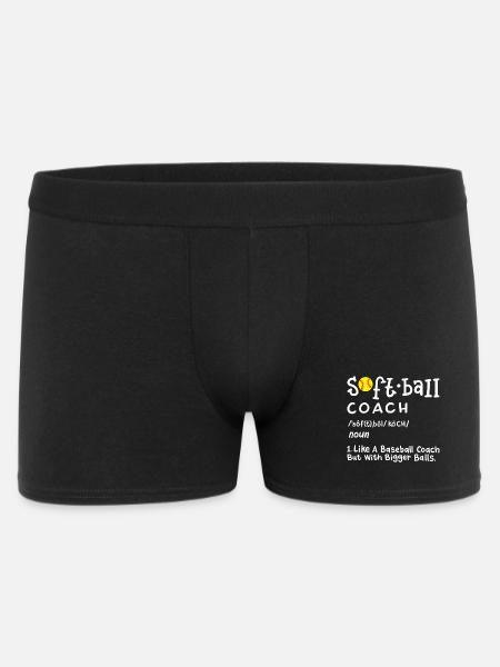 Softball Trainer - Männer Boxer Shorts - Schwarz