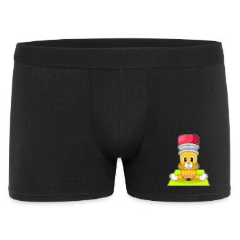 Bleistift Yoga Fitness Gymnastik - Männer Boxer Shorts - Schwarz - Vorne