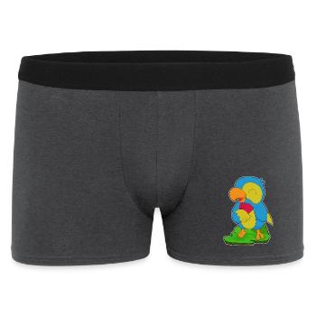 Jeu de cartes de poker Parrot Poker - Boxer Homme - charbon - Devant