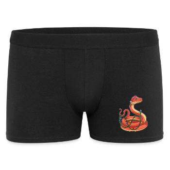 Serpent Noël Fées Guirlandes Lumineuses - Boxer Homme - noir - Devant