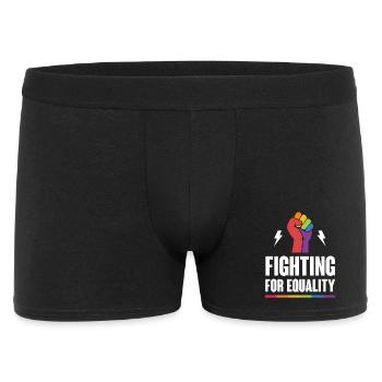 Mois de la fierté LGBTQ - Lutter pour l’égalité - Boxer Homme - noir - Devant