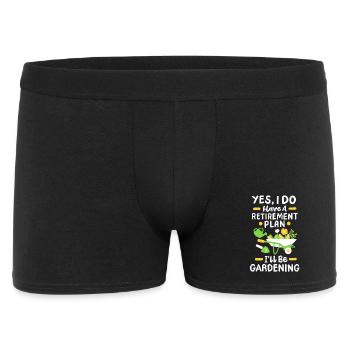 Garten Gartenarbeit Pflanzen - Männer Boxer Shorts - Schwarz - Vorne