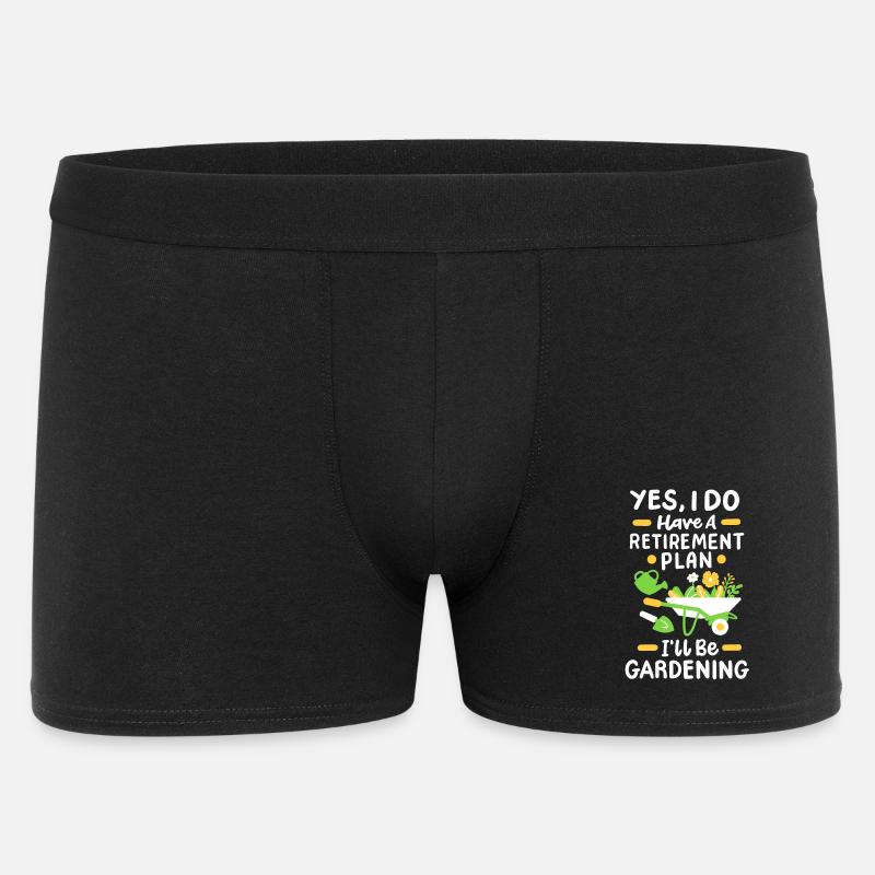 Garten Gartenarbeit Pflanzen - Männer Boxer Shorts - Schwarz