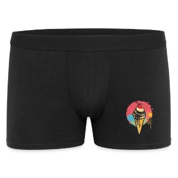 Graffiti de cornet de crème glacée - Boxer Homme - noir - Devant