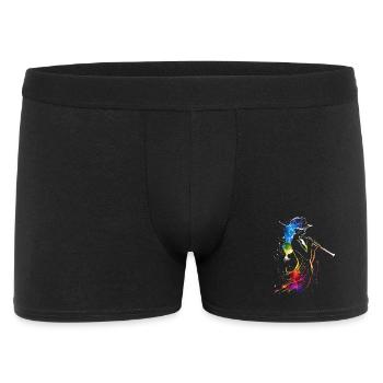 Joueur de flûte Retrowave - Boxer Homme - noir - Devant