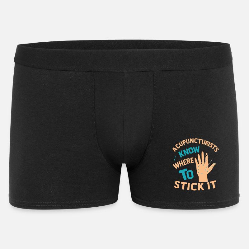 Akkupunktur - Männer Boxer Shorts - Schwarz