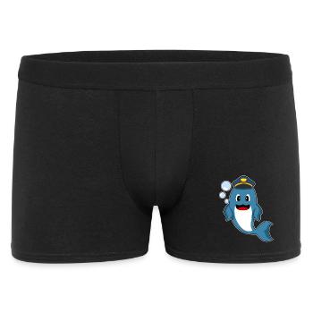 Dolphin Policeman Police - Men's Boxer Shorts - black - Front