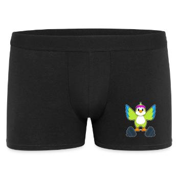 Parrot Bodybuilder Barbell Bodybuilding - Boxer Homme - noir - Devant