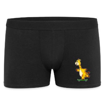 Giraffe Skater Skateboard - Boxer Homme - noir - Devant