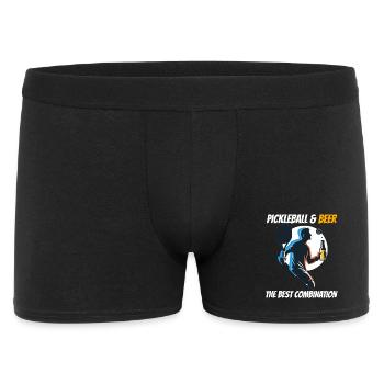 Pickleball et bière : la meilleure combinaison - Boxer Homme - noir - Devant