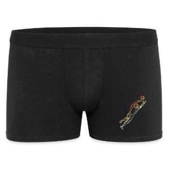 Croquis du gardien de but - Boxer Homme - noir - Devant