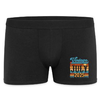 July 2025, July 2025 Birthday Gift. - Men's Boxer Shorts - black - Front
