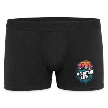 Energetic Mountains and Sunset - Men's Boxer Shorts - black - Front