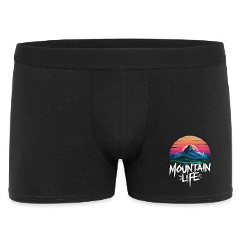 Oriental Sunset at Mountain - Men's Boxer Shorts - black - Front