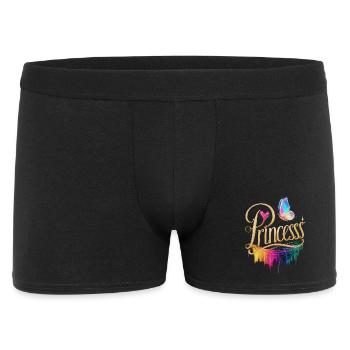 Enchanting Princess with Rainbow and Butterfly - Men's Boxer Shorts - black - Front