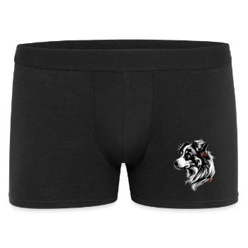 Australian Shepherd Dog Lover Cute Aussie - Men's Boxer Shorts - black - Front
