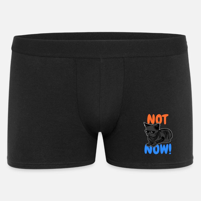Lustige Katze - Männer Boxer Shorts - Schwarz
