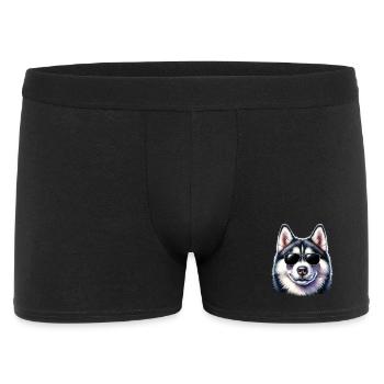 Cool husky with sunglasses - Men's Boxer Shorts - black - Front