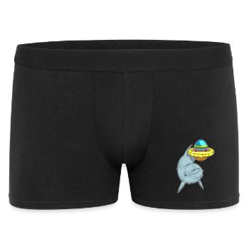 Dolphin Easter Swimming - Men's Boxer Shorts - black - Front