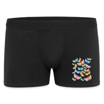 Herz Herzen Geburtstag Valentin Valentinstag - Männer Boxer Shorts - Schwarz - Vorne