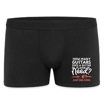 Gitarren Gitarrenspieler Gitarrist - Männer Boxer Shorts - Schwarz - Vorne