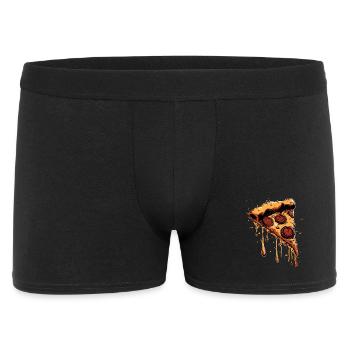 Graphique de la tranche de pizza - Boxer Homme - noir - Devant