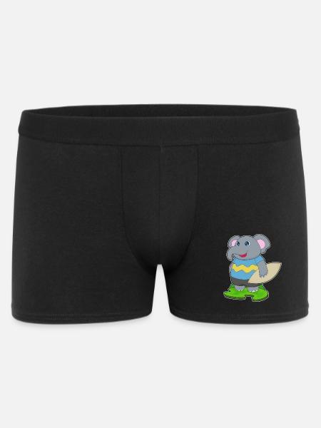 Elephant Surfing Surfboard Summer - Men's Boxer Shorts - black