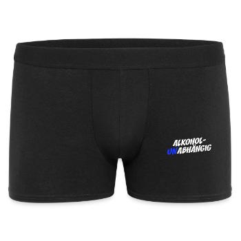 Alkoholunabhängig Sober Straight Edge Alkoholfrei - Männer Boxer Shorts - Schwarz - Vorne
