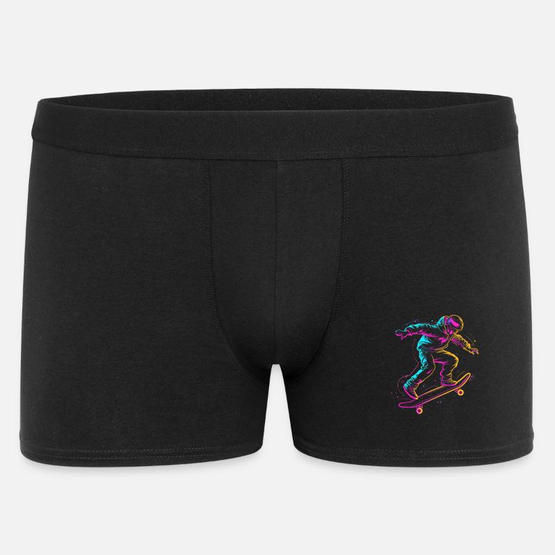 dessin de skateboarder de dessin animé - Boxer Homme - noir
