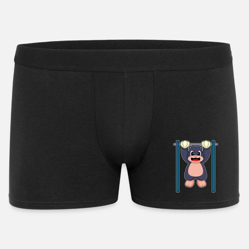 Mole Bodybuilder Pull-ups Bodybuilding - Men's Boxer Shorts - black