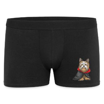 Yorkshire Terrier Halloween Vampire - Men's Boxer Shorts - black - Front
