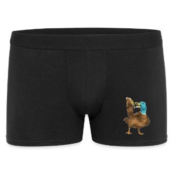 Pizza au canard - Boxer Homme - noir - Devant
