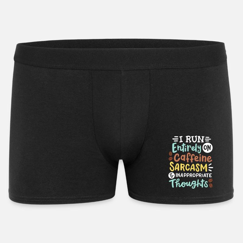 Sarkasmus lustig sarkastisch - Männer Boxer Shorts - Schwarz