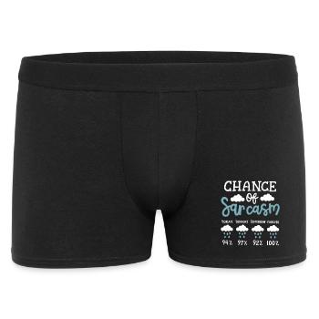 Sarkasmus sarkastischer Humor - Männer Boxer Shorts - Schwarz - Vorne