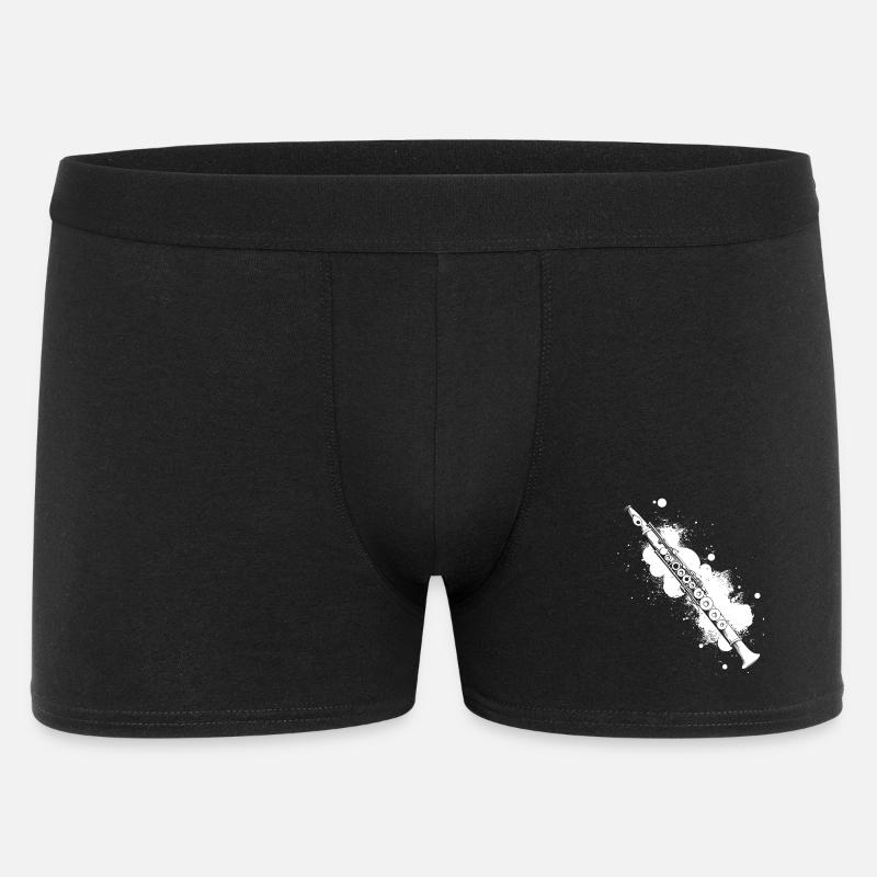 Flöte Graffiti - Männer Boxer Shorts - Schwarz