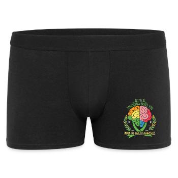 Colorful Brain for Mental Health - Men's Boxer Shorts - black - Front