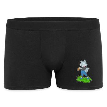 Wolf American Football Sports - Men's Boxer Shorts - black - Front