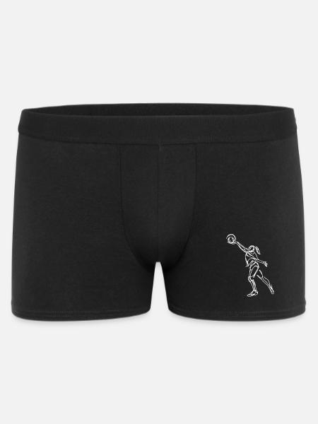 Female Volleyball Player Sketch - Men's Boxer Shorts - black