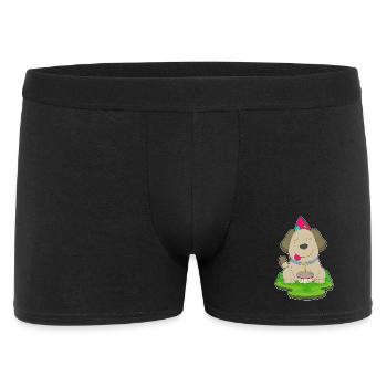 Dog Birthday Cake - Men's Boxer Shorts - black - Front
