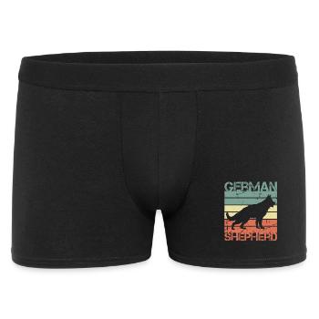 Retro German Shepherd - Men's Boxer Shorts - black - Front