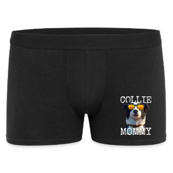 Border Collie Mommy Dog Mom Mother's Day Collie Mom - Men's Boxer Shorts - black - Front