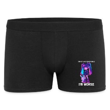 Not Like Other Girls Goth Girl Bunny Grunge Kawaii - Men's Boxer Shorts - black - Front
