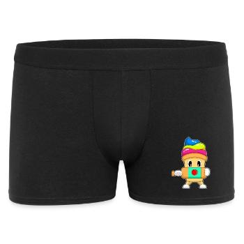 Cupcake Cricket Cricketschläger - Männer Boxer Shorts - Schwarz - Vorne
