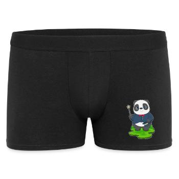 Panda Wizard Wand - Men's Boxer Shorts - black - Front